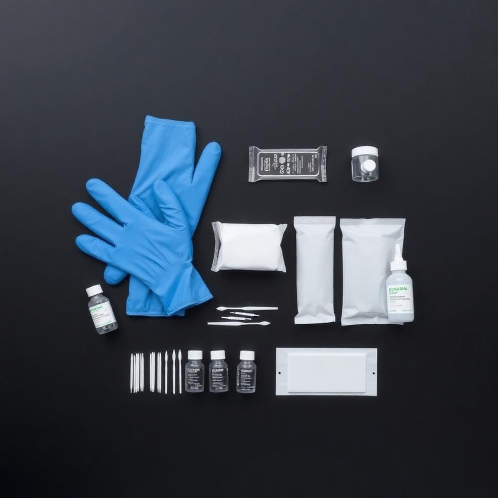 Cleanroom Starter Kit – Gloves, wipes, swabs and IPA - enough for ~50 wafer runs.